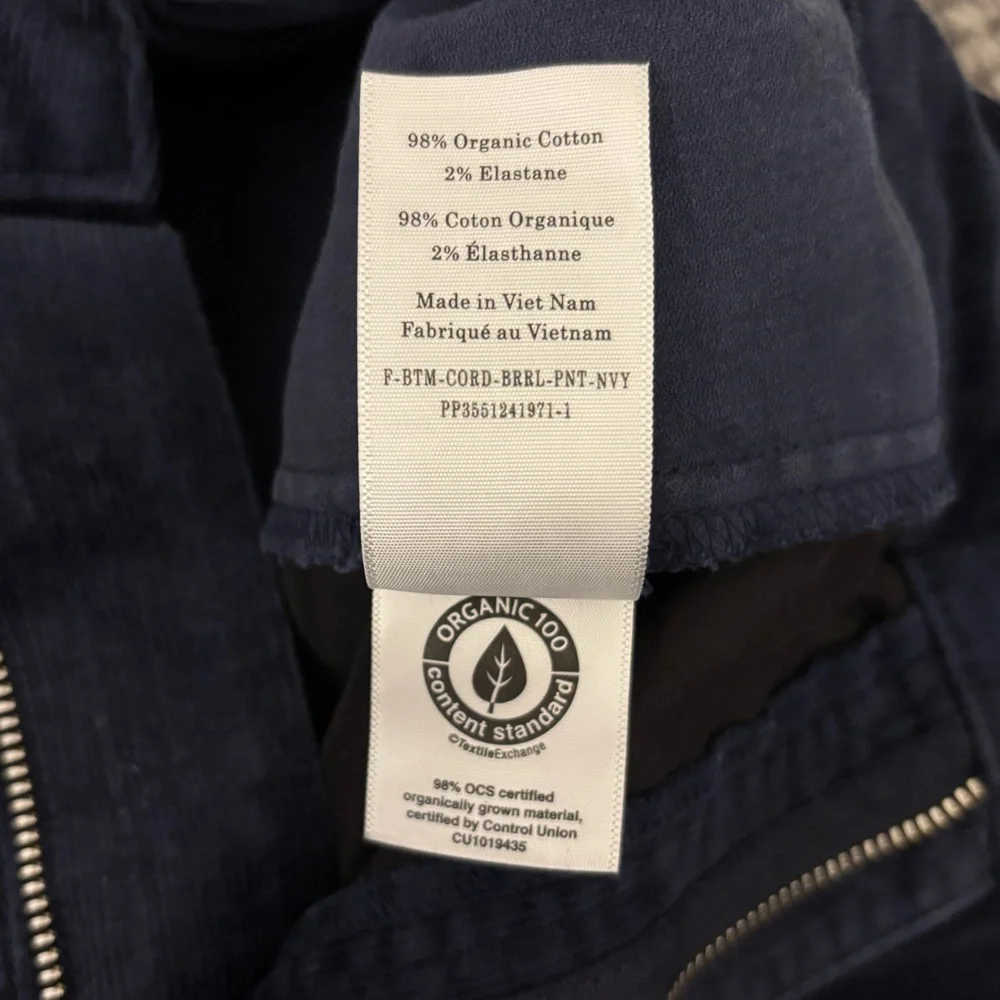 Everlane - The Utility Barrel Pant - Navy Corduroy - Size 6 - Picture 8 of 15